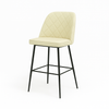 Scaun bar piele naturala GALBENA | model FOX