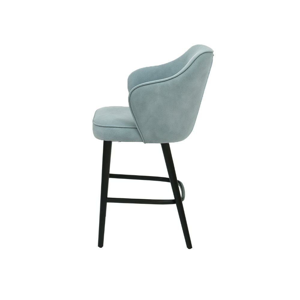 Scaun bar catifea VERDE | model ZEUS