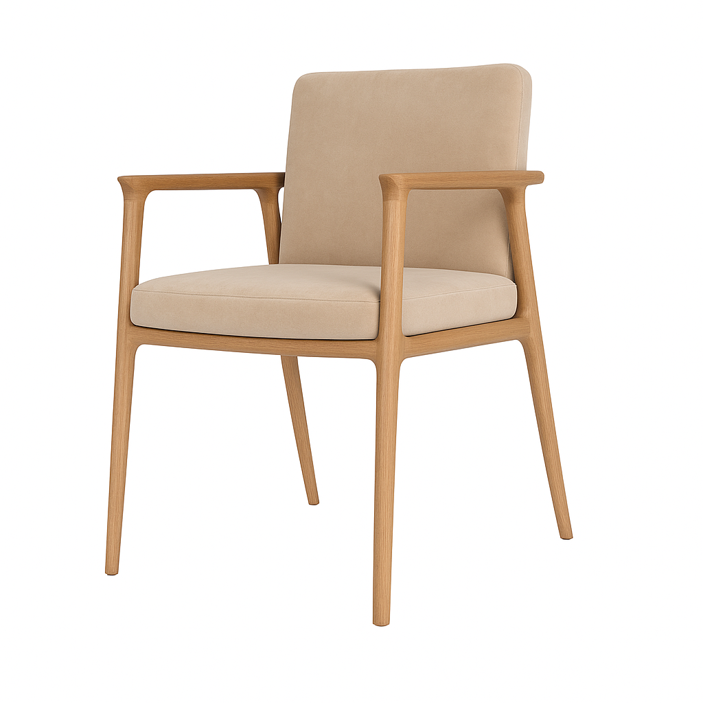 Scaun catifea GRI | model GASPARO