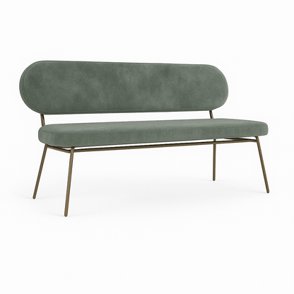 Bancheta catifea AMO culoare VERDE DESCHIS