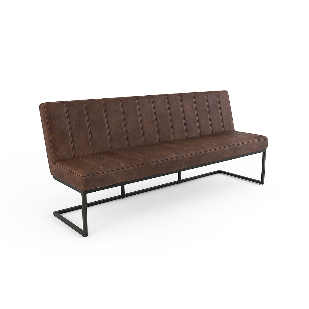 Bancheta piele  FLEET OHIO culoare TAUPE