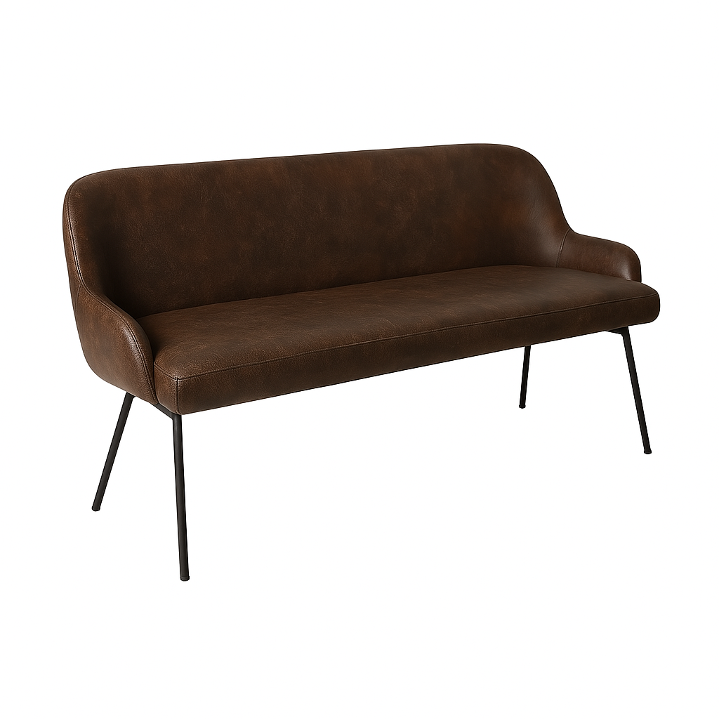 Bancheta piele SASHA culoare MARO