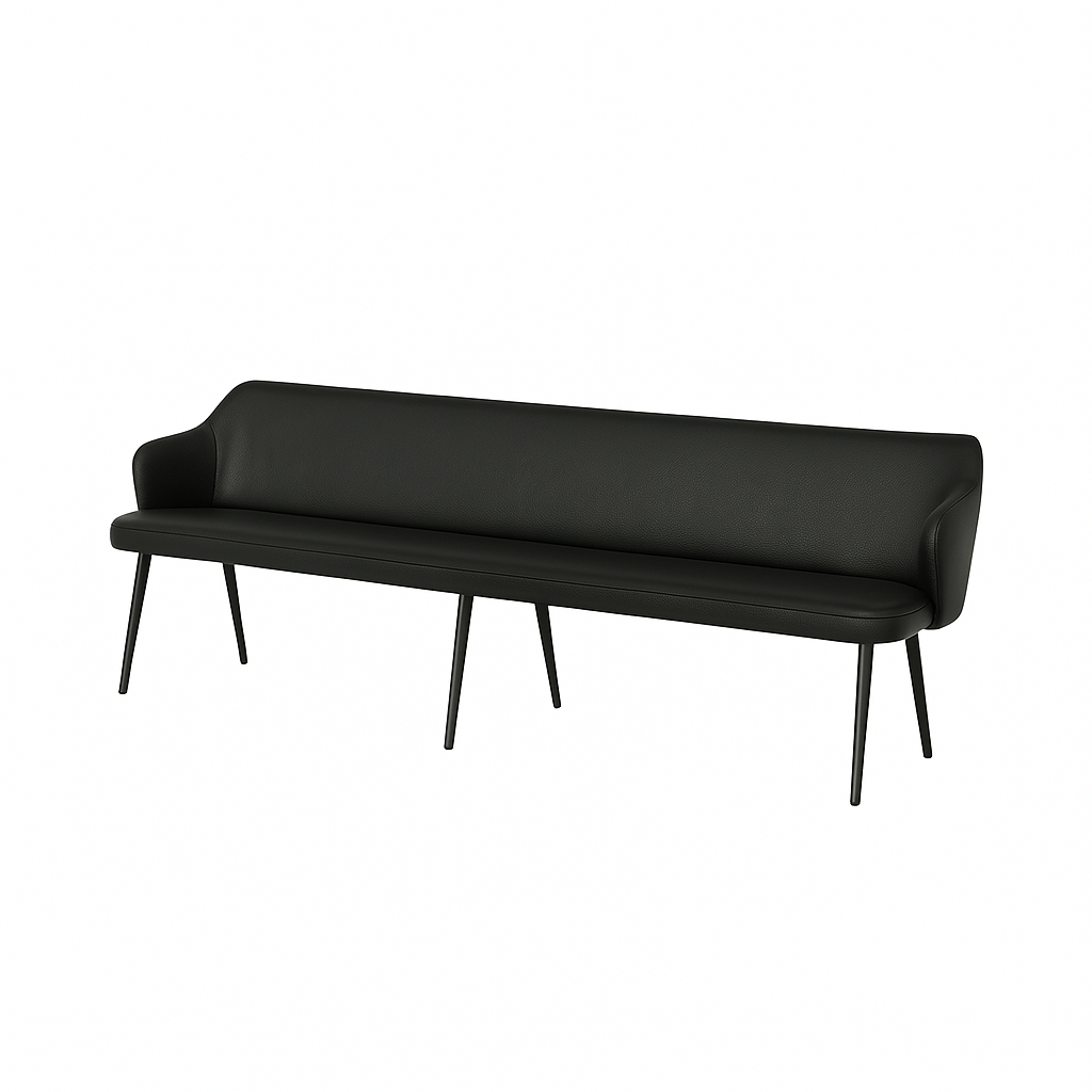 Bancheta piele ZOE culoare CAFENIU