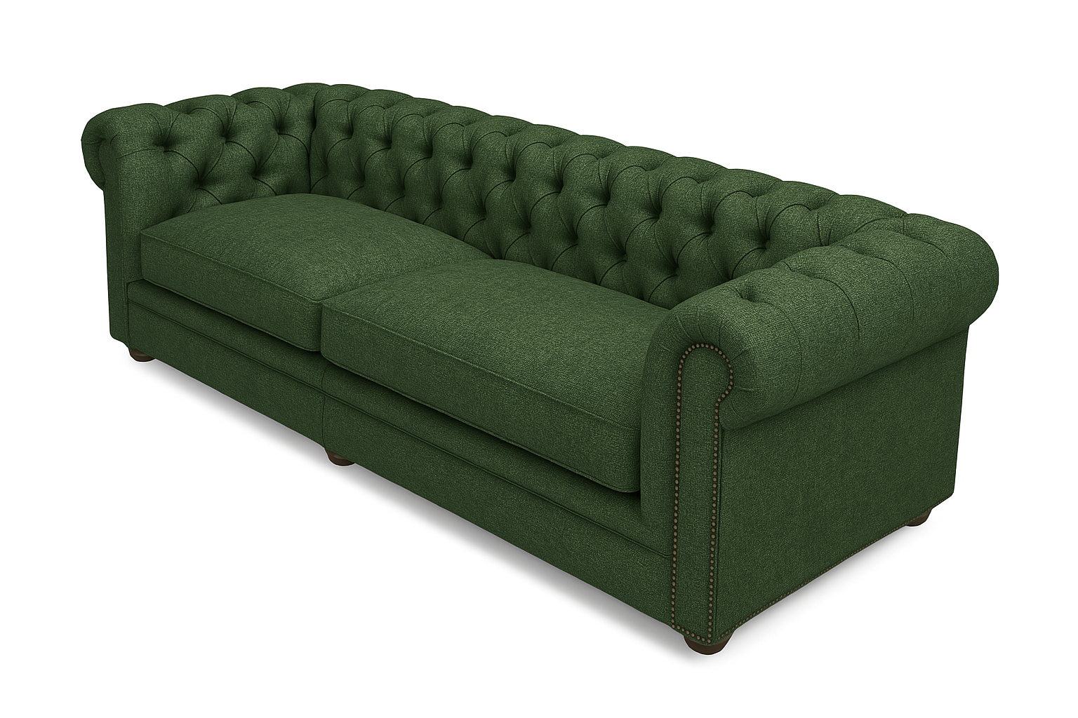 Canapea chesterfield GYMA stofa VERDE