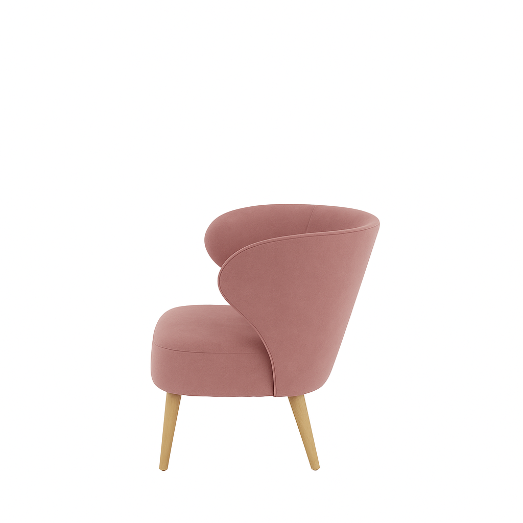 Fotoliu catifea VERDE | model CAPRICE