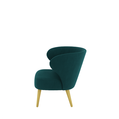 Fotoliu catifea ROSIE | model CAPRICE