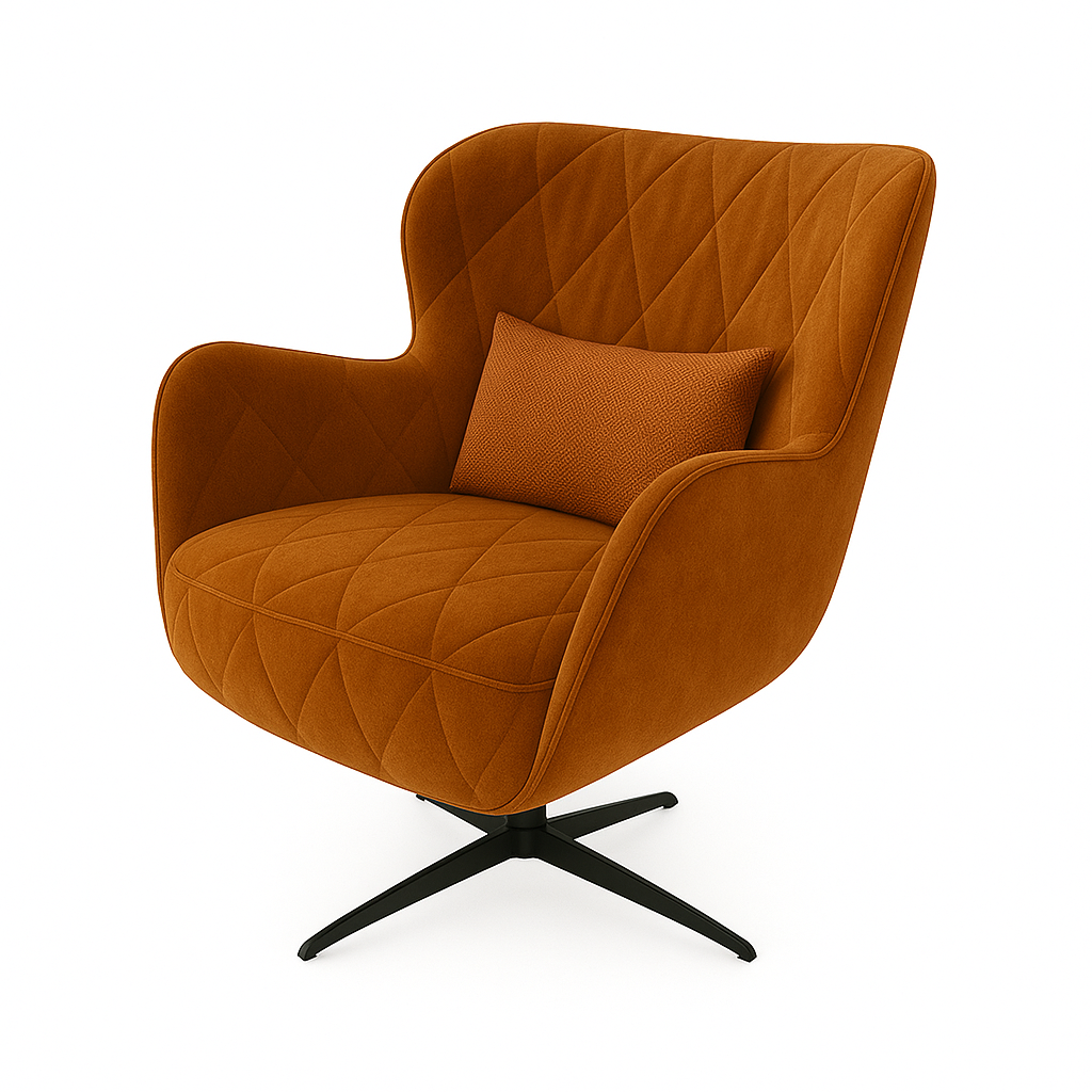 Fotoliu catifea MARO | model ENA