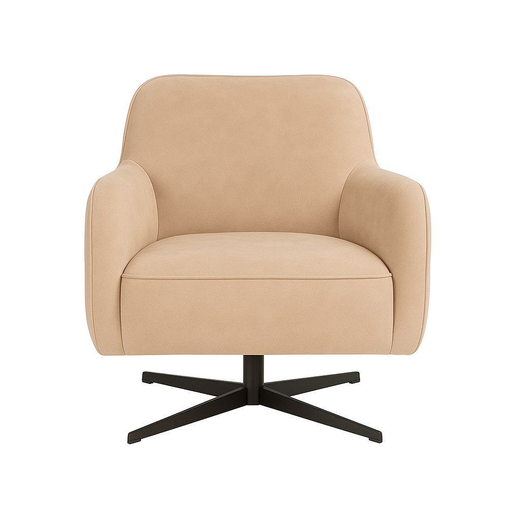 Fotoliu catifea BEJ | model RICO