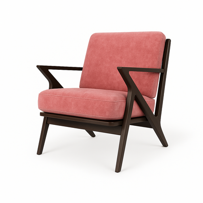 Fotoliu catifea ROZ | model ROA