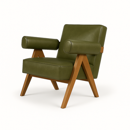 Fotoliu piele VERDE | model DANTE