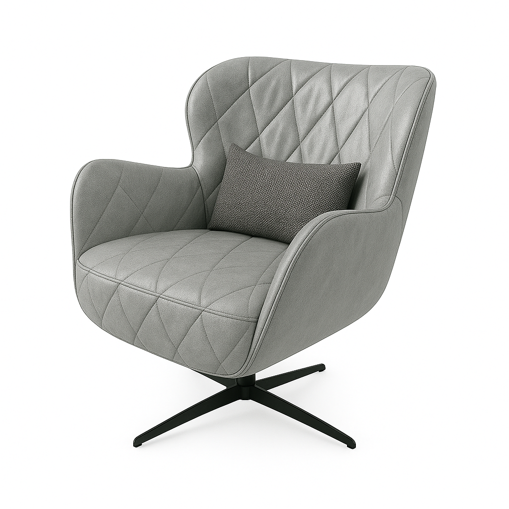 Fotoliu piele GRI | model ENA