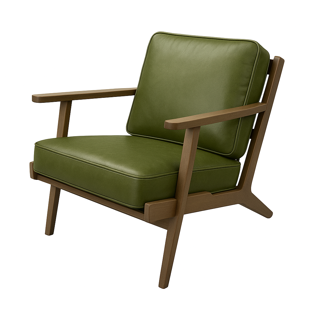 Fotoliu piele VERDE | model MARIA