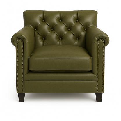 Fotoliu piele VERDE | model TAN