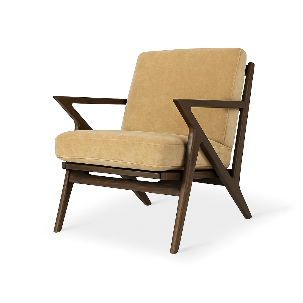 Fotoliu catifea ROA culoare BEJ