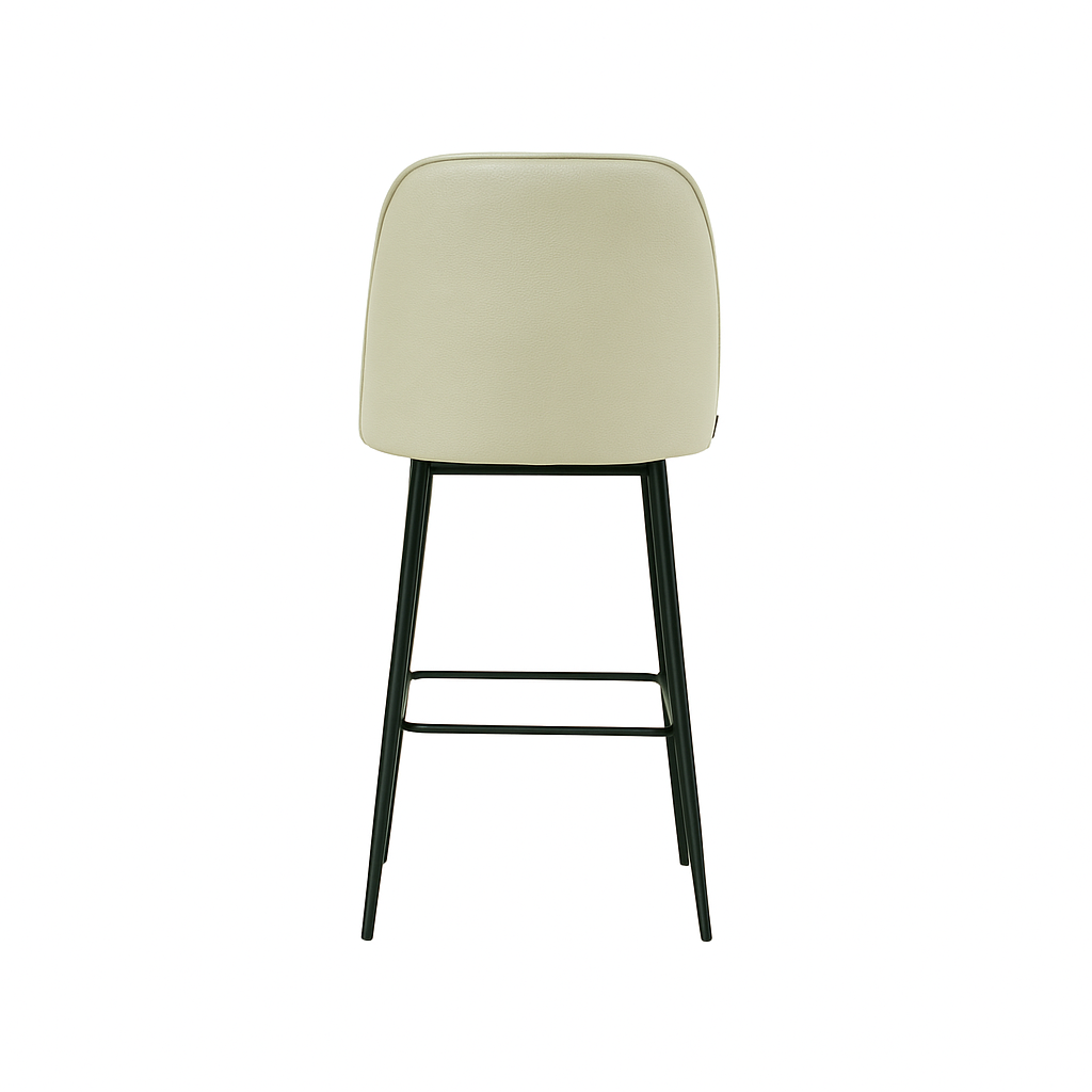 Scaun bar piele naturala VERDE | model FOX