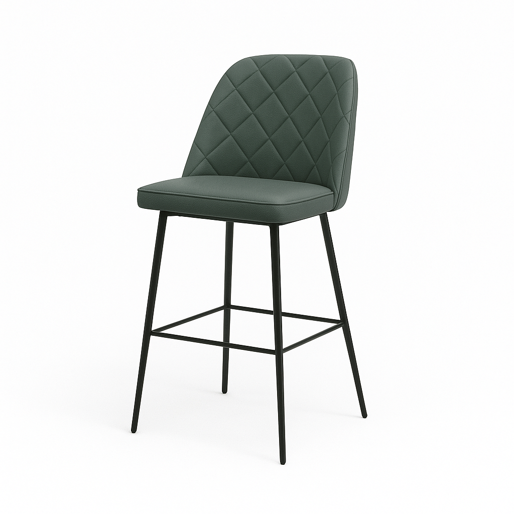 Scaun bar piele naturala GALBENA | model FOX