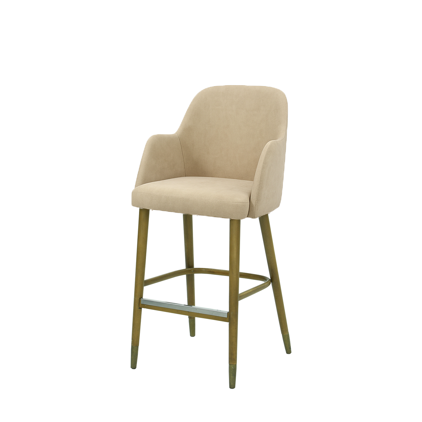 Scaun bar catifea BEJ | model PINO