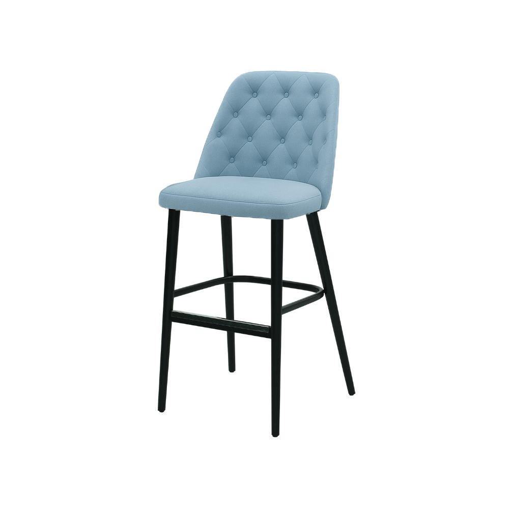 Scaun bar catifea ALBASTRA | model SCOT