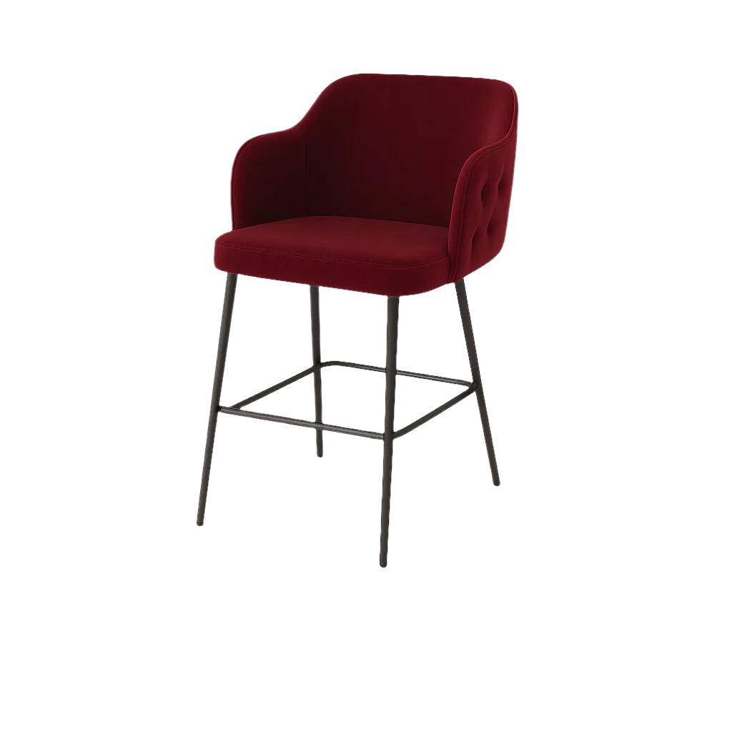 Scaun bar catifea TURCOAZ | model TEONA