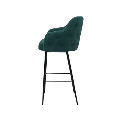 Scaun bar catifea GALBENA | model TEONA