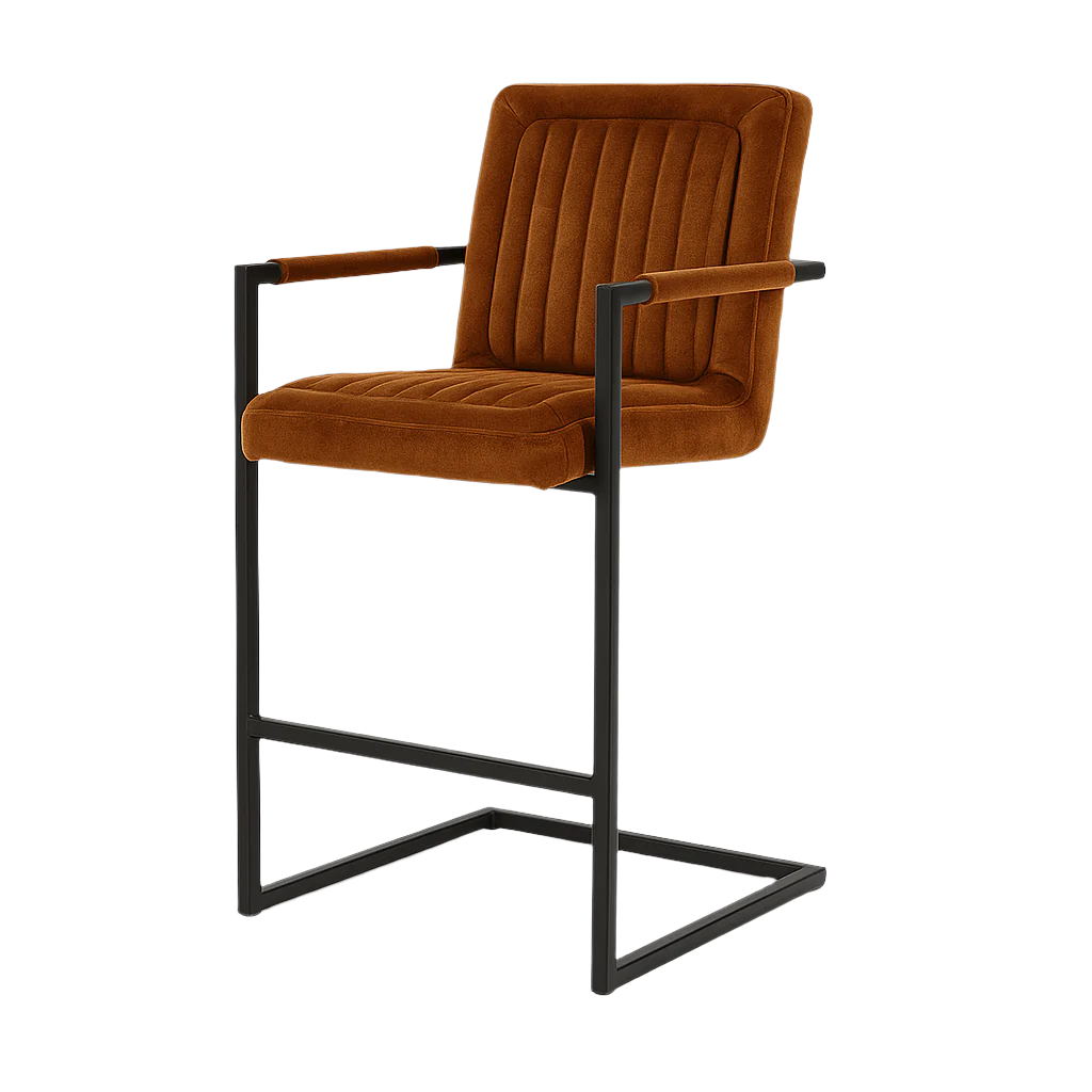 Scaun bar catifea MARO model TRUM