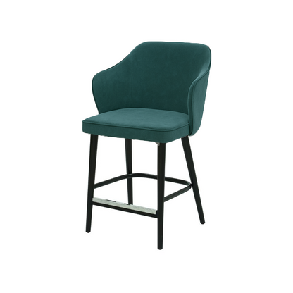 Scaun bar catifea VERDE | model ZEUS
