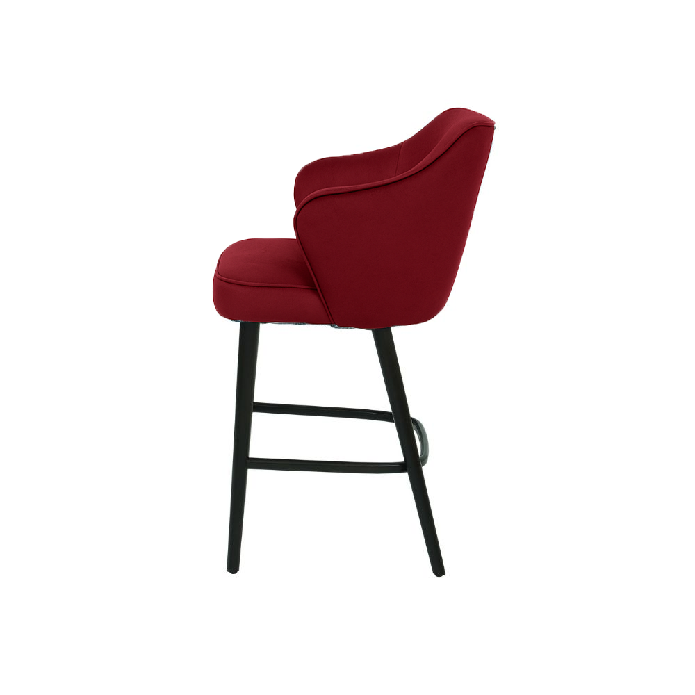 Scaun bar catifea ALBASTRA | model ZEUS