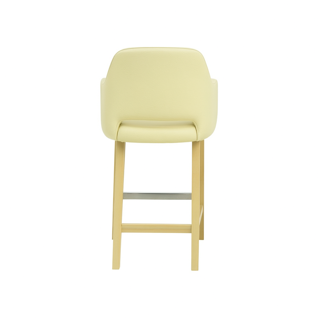 Scaun bar piele naturala BEJ | model APRIL