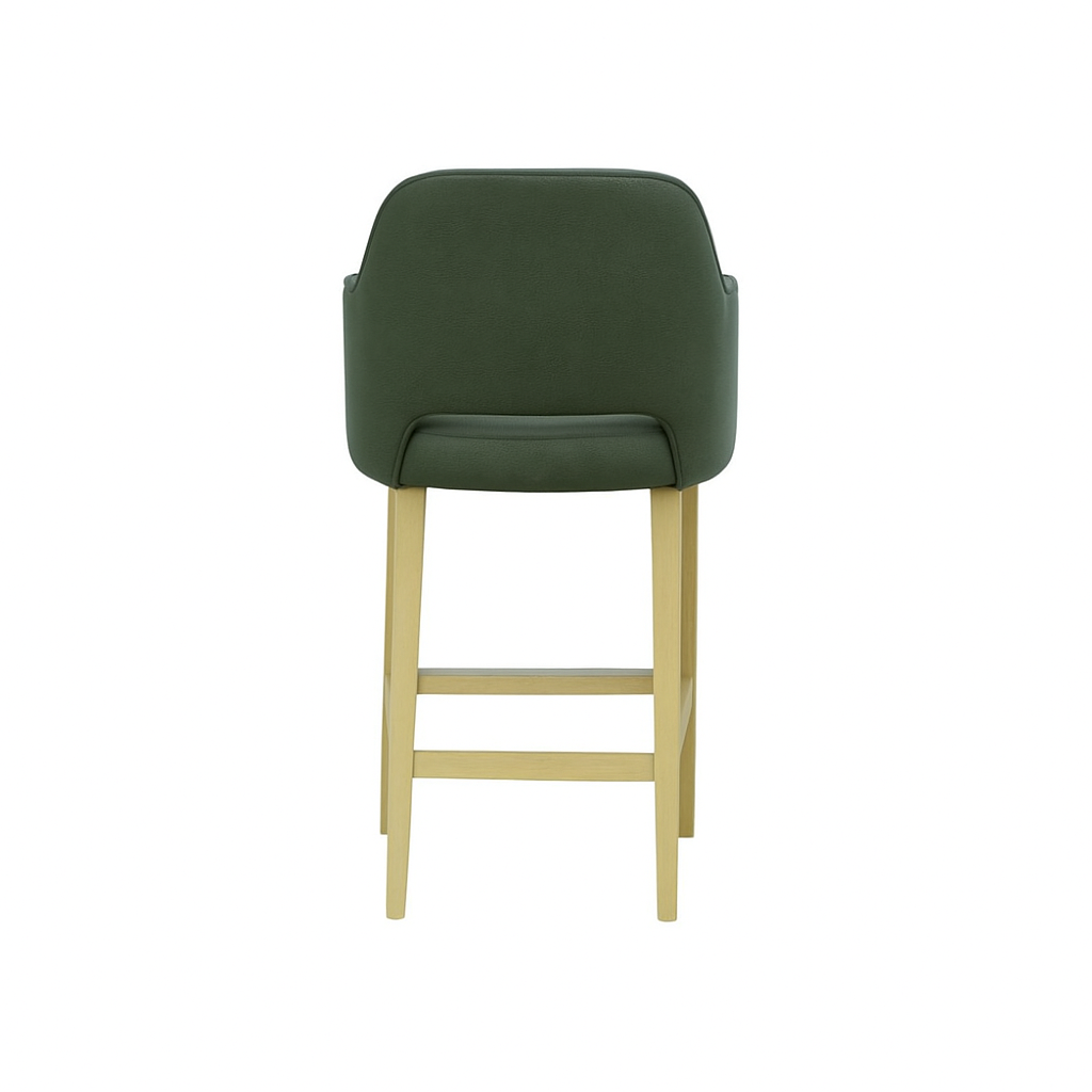 Scaun bar piele naturala BEJ | model APRIL