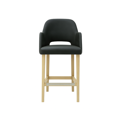 Scaun bar piele GALBENA | model APRIL