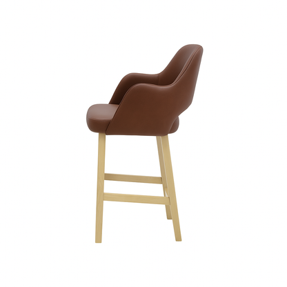 Scaun bar piele ALBA | model APRIL