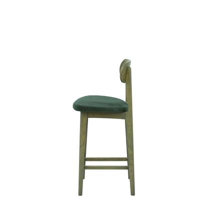 Scaun bar piele VERDE | model CLEO