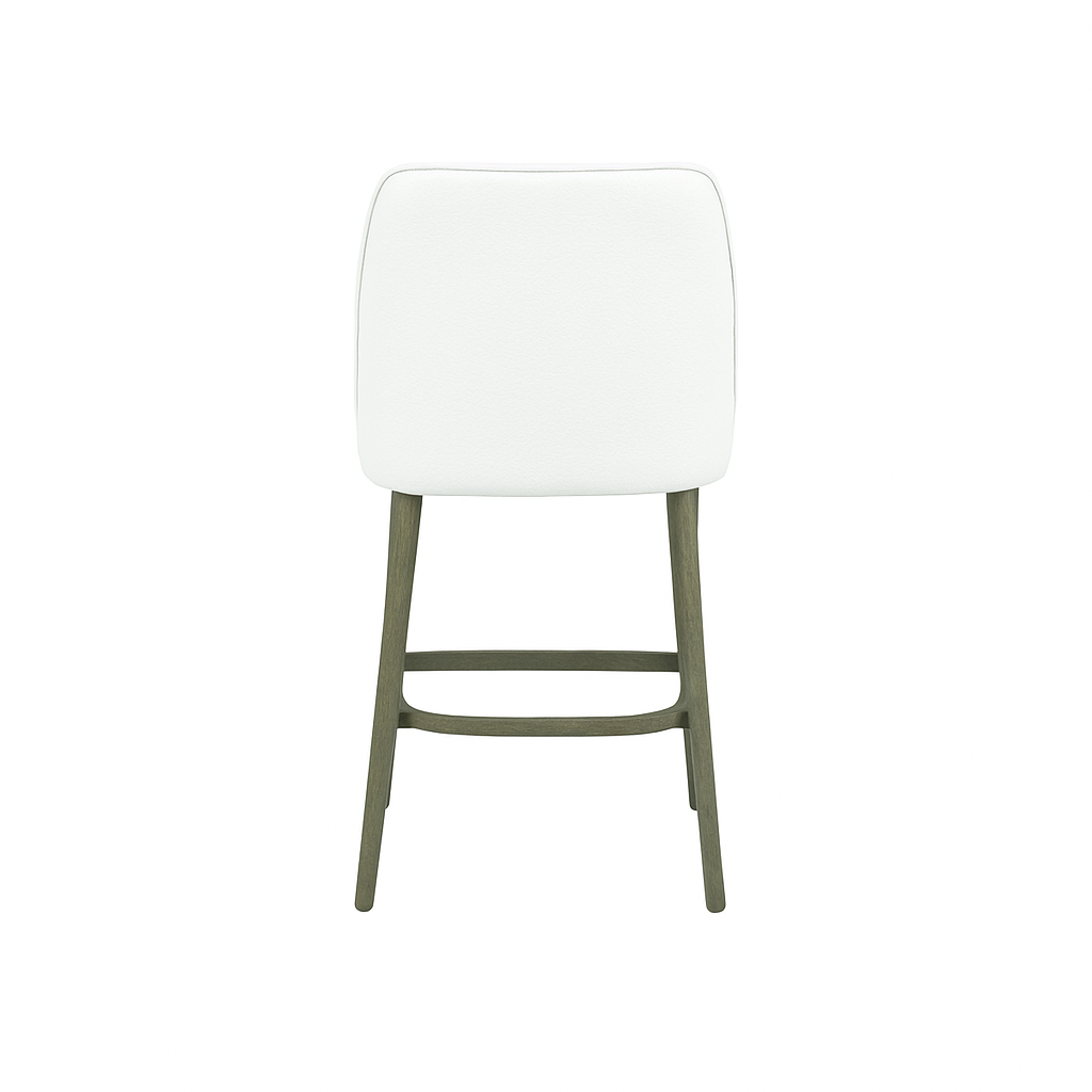 Scaun bar piele naturala BEJ | model GINA