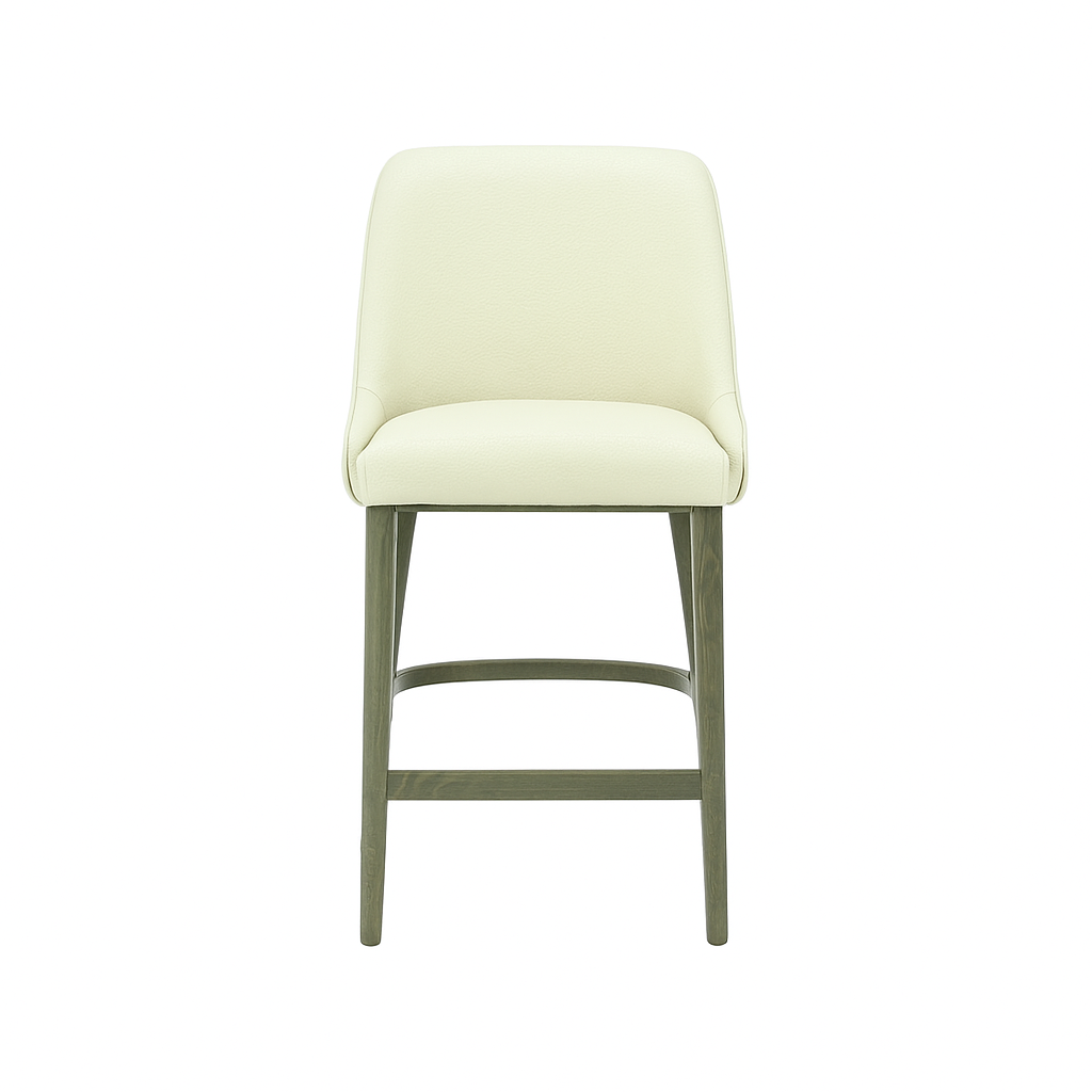 Scaun bar piele GALBENA | model GINA