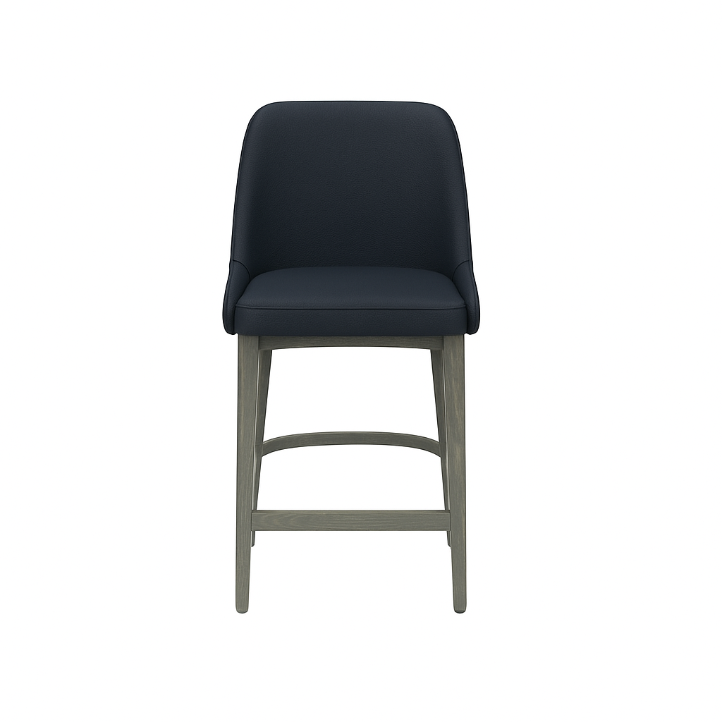 Scaun bar piele VERDE | model GINA