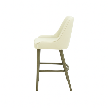 Scaun bar piele VERDE | model GINA