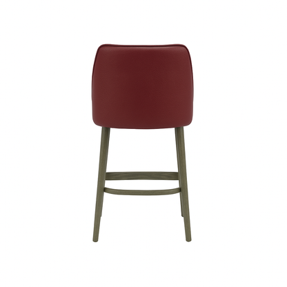 Scaun bar piele naturala BEJ | model GINA