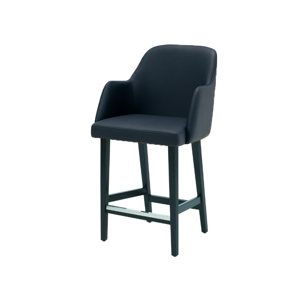 Scaun de bar piele BEJ | model PINO