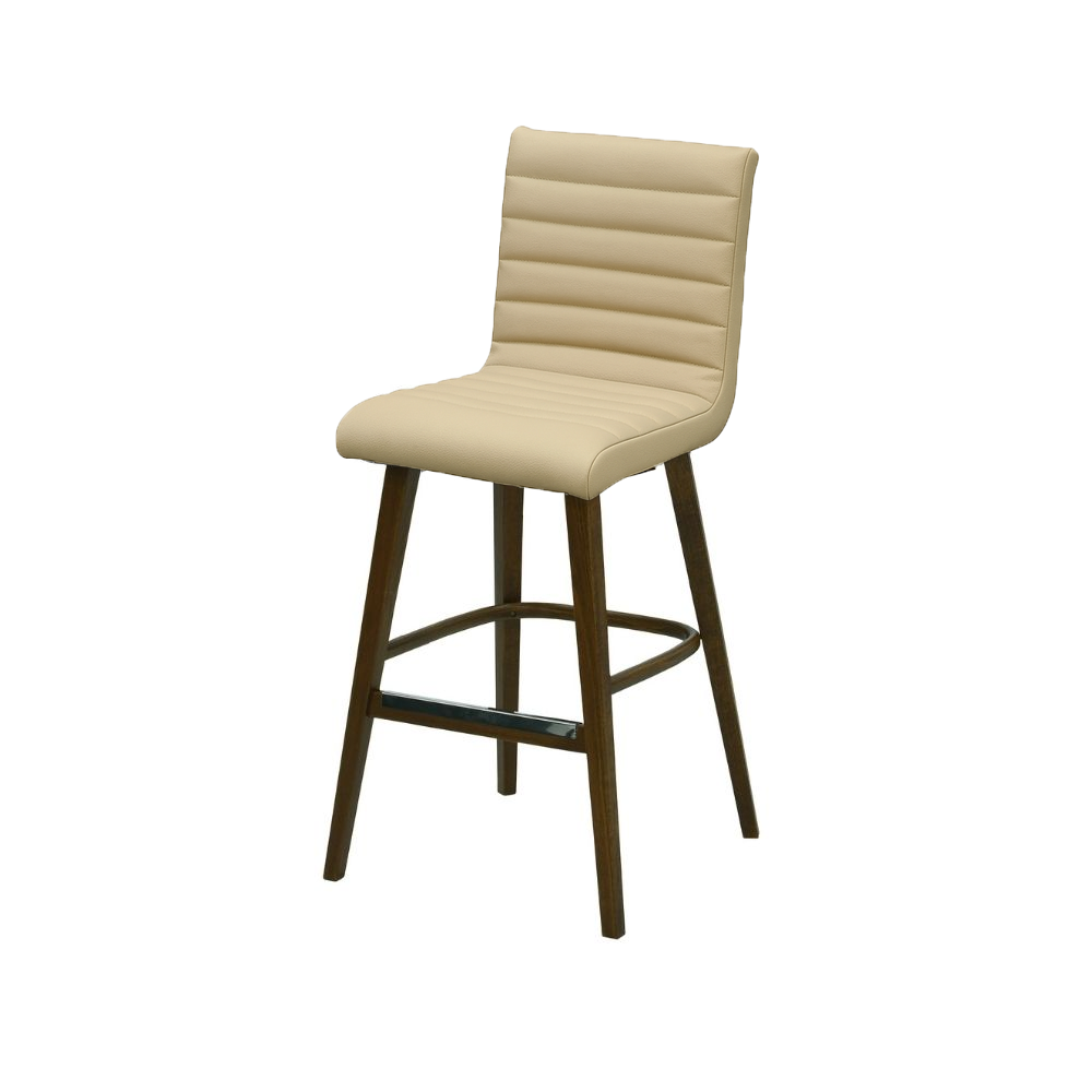 Scaun bar piele naturala GALBENA | model RIGA