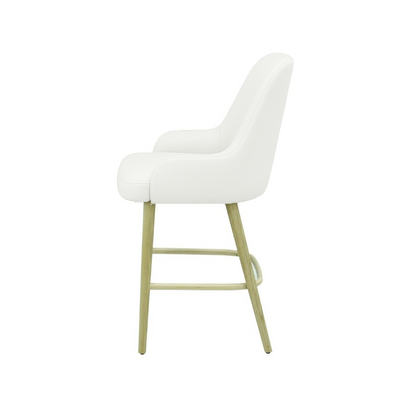 Scaun bar piele GALBENA | model ROCCO