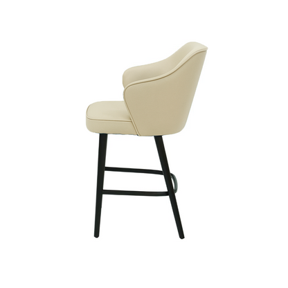 Scaun bar piele naturala BEJ | model ZEUS