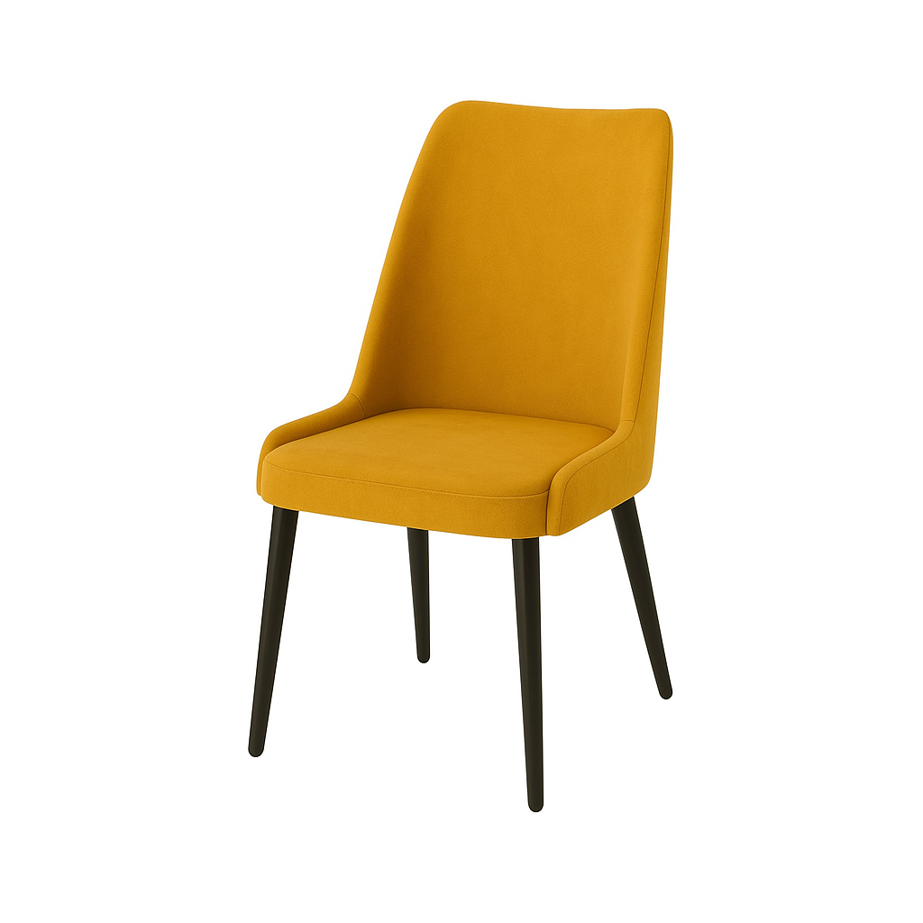 Scaun catifea GALBENA | model GINA