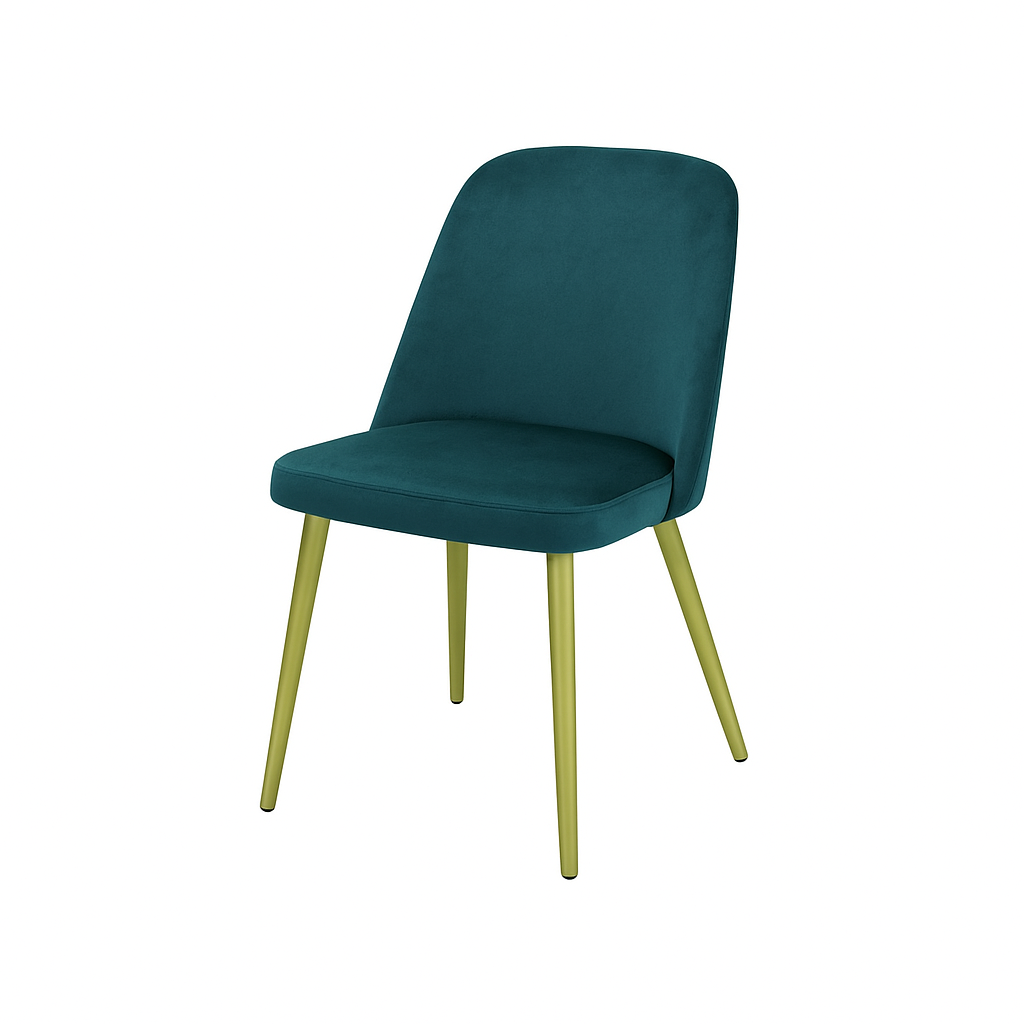 Scaun catifea GALBENA | model FOX