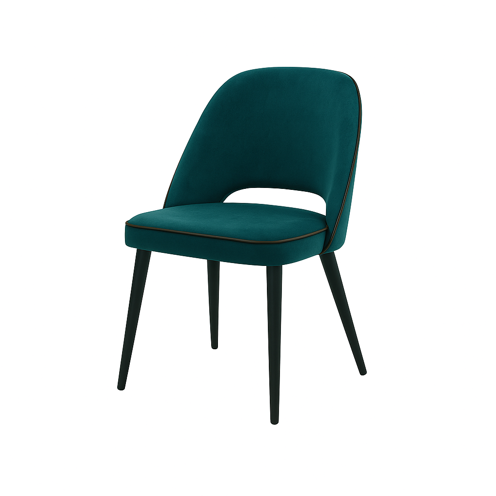 Scaun catifea GALBENA | model GABE