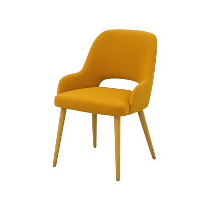 Scaun catifea GALBENA | model HUGO