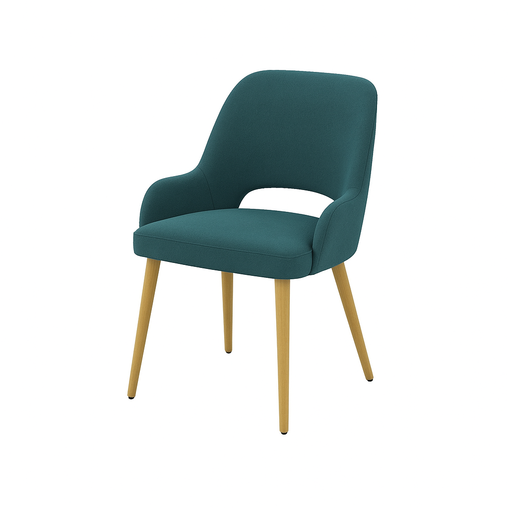 Scaun catifea GALBENA | model HUGO