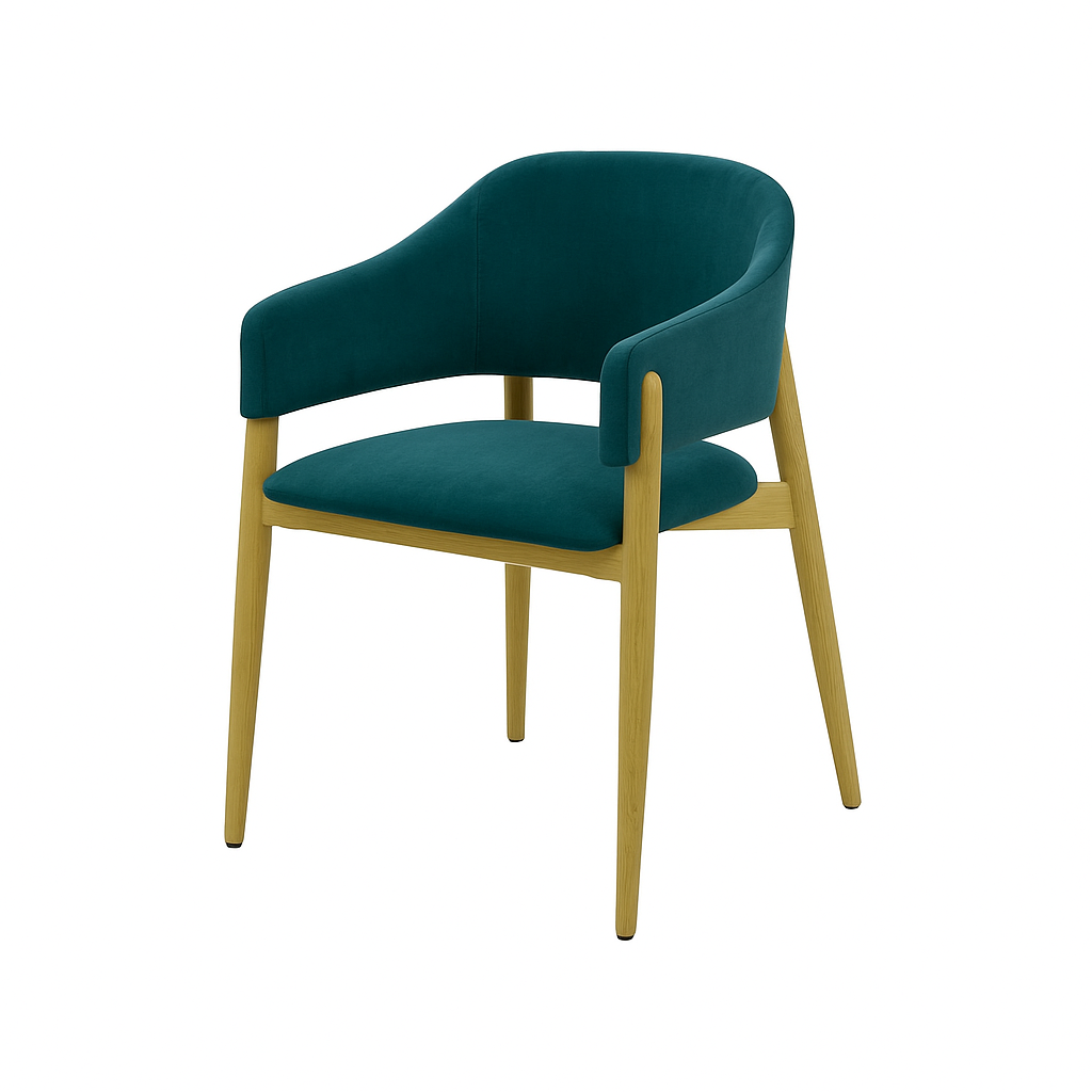 Scaun catifea GALBENA | model ALMA