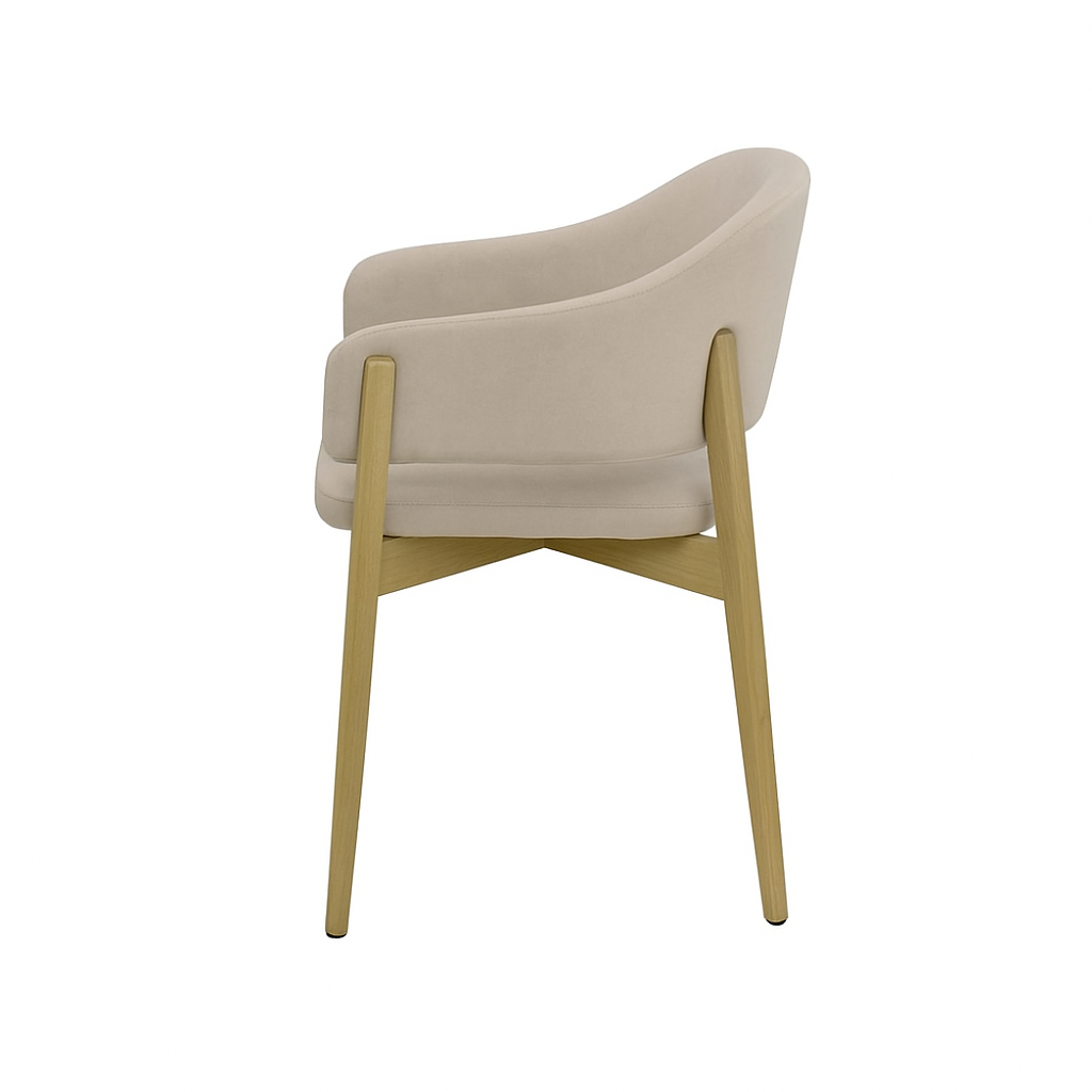 Scaun catifea ROZ | model ALMA