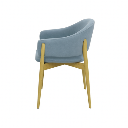 Scaun catifea GALBENA | model ALMA