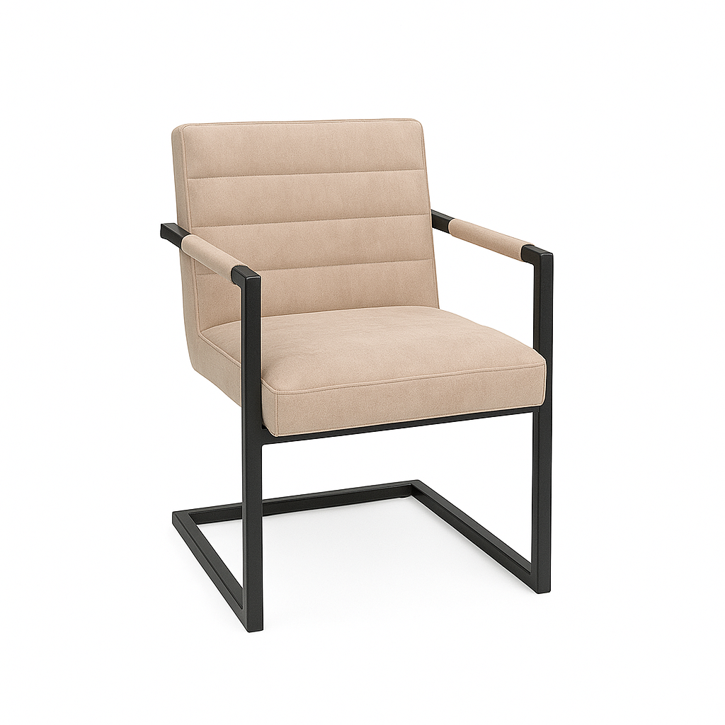 Scaun catifea GRI | model BADSAAL 4STARR